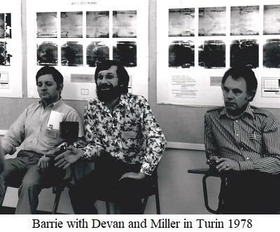 Barrie with Devan and Miller in Turin 1978